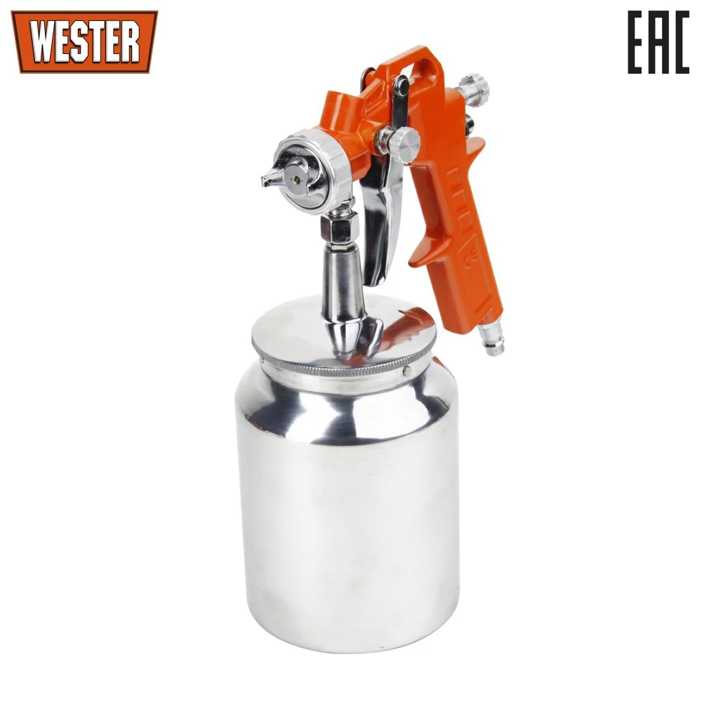 Краскопульт пневматический WESTER FPS 10 HP 1 л|Пистолеты-распылители| |