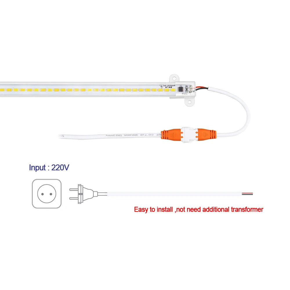 2 шт./лот 220 В перем. Тока штекер для высокой яркости Светодиодная панель кухонный