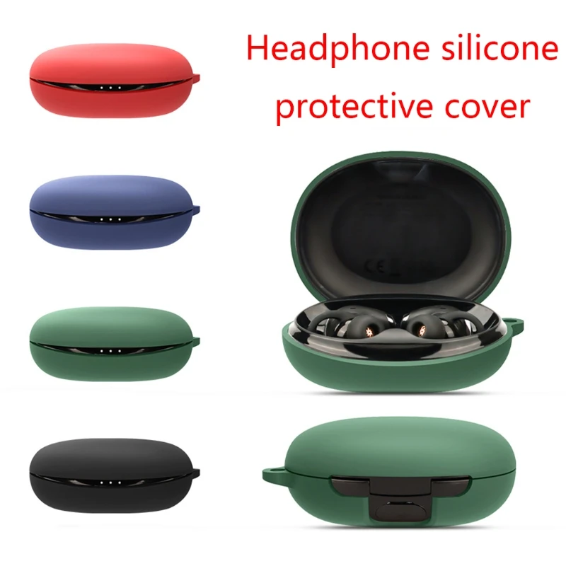 

All Round Headphone Dustproof Box Silicone Protector Earbuds Collector Case Protector Compatible with Sound Core Life Dot2 NC