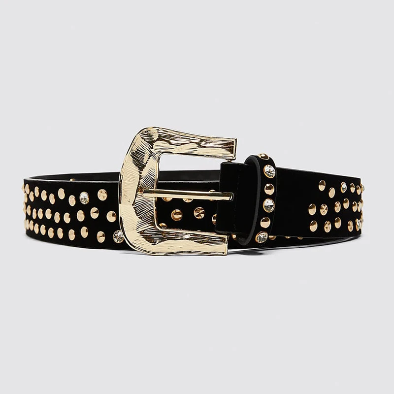Girlgo роскошный бренд Za пояс с жемчугом для женщин Шарм Кристалл Макси Пряжка массивные ремни Женские Романтические вечерние ювелирные изделия