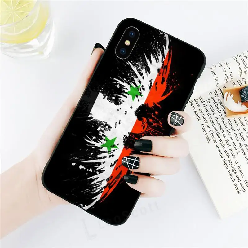

Syria Flag Symbol Phone Case for iPhone 11 12 pro XS MAX 8 7 6 6S Plus X 5S SE 2020 XR
