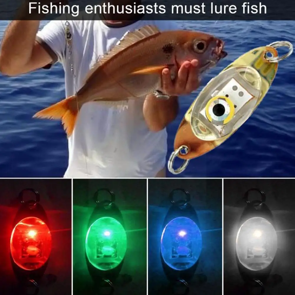 

Led Fishing Lures Sequins Button Battery Fish Attracting Hooks Fake Light Fishing Fishing Lure Light Underwater Fish Tackle Z0c4