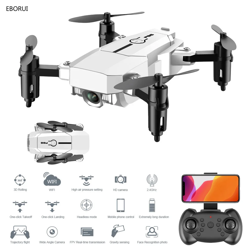 Дрон EBORUI F86 2 4 ГГц 1080P Wifi FPV HD-камера удержание высоты возврат/посадка одной кнопкой