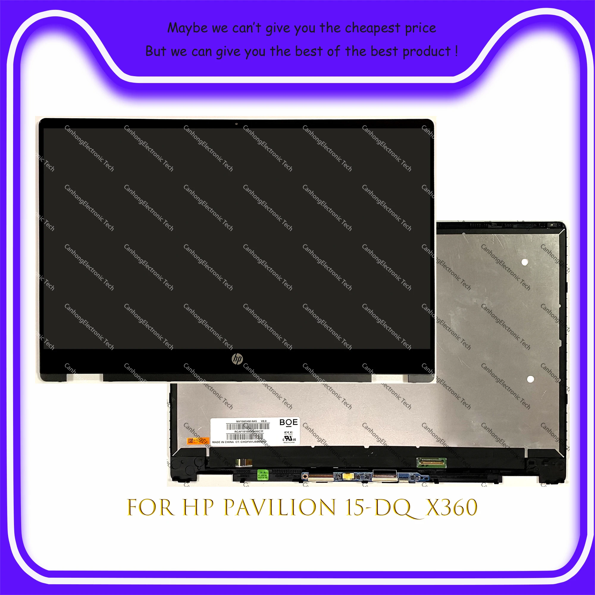 15 6 ''FHD HD для HP Pavilion dq Series dq1052nr X360 dq1025od ЖК дисплей сенсорный экран дигитайзер