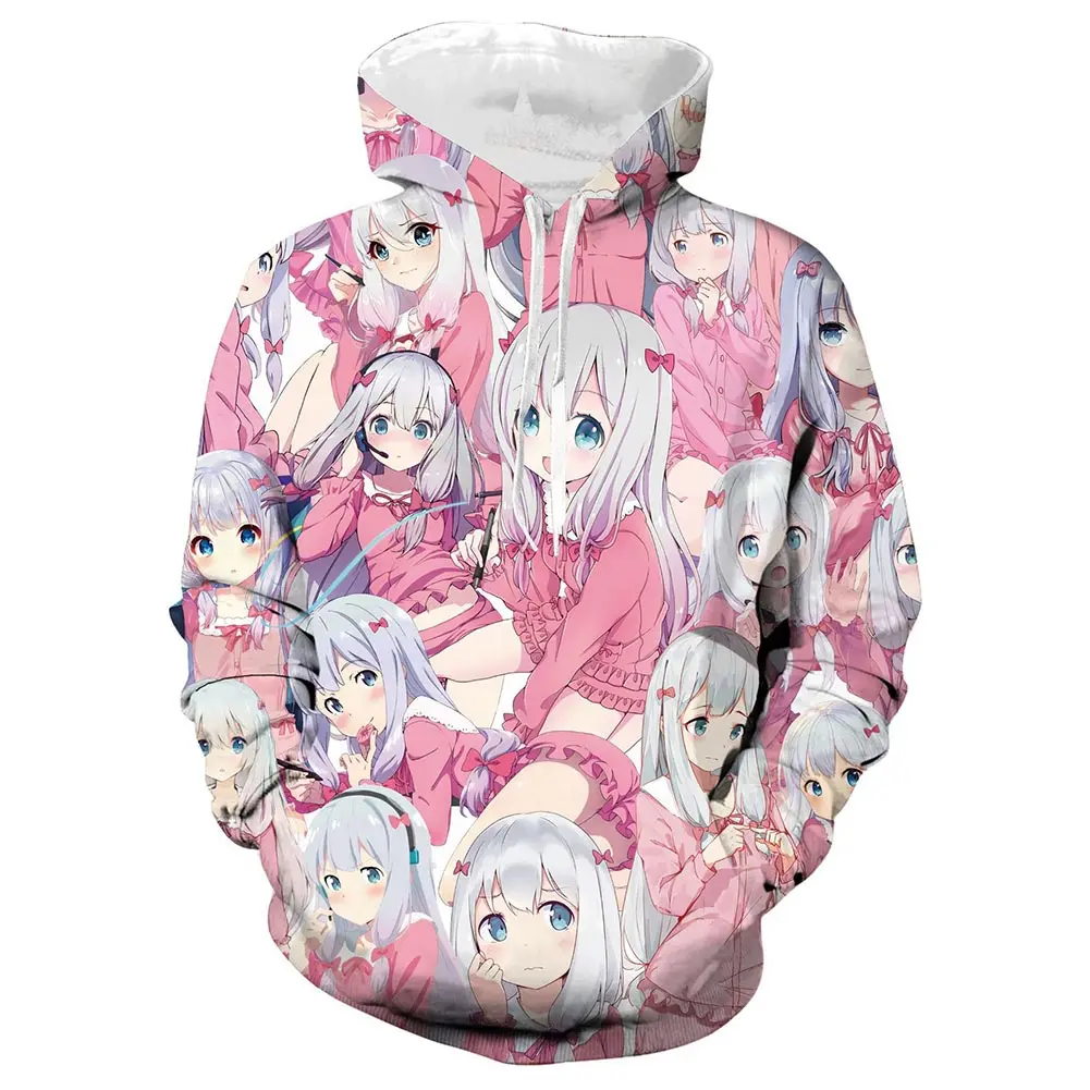 

Аниме "Eromanga-Sensei" Izumi Sagiri Косплей принт толстовка с капюшоном