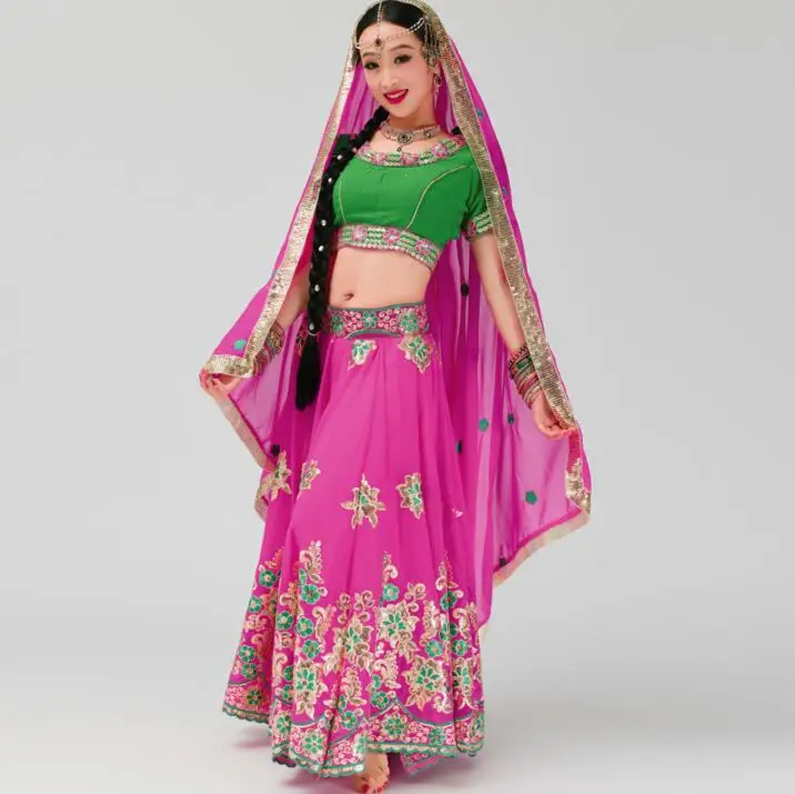 Leng Ha одежда для выступлений индийский сари женщина девушка красивый этнический