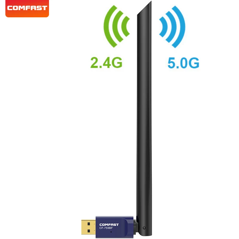Wifi bluetooth 4 2 двухдиапазонный 4G и 5Ghz 6dBi антенна Приемник беспроводной usb длинный