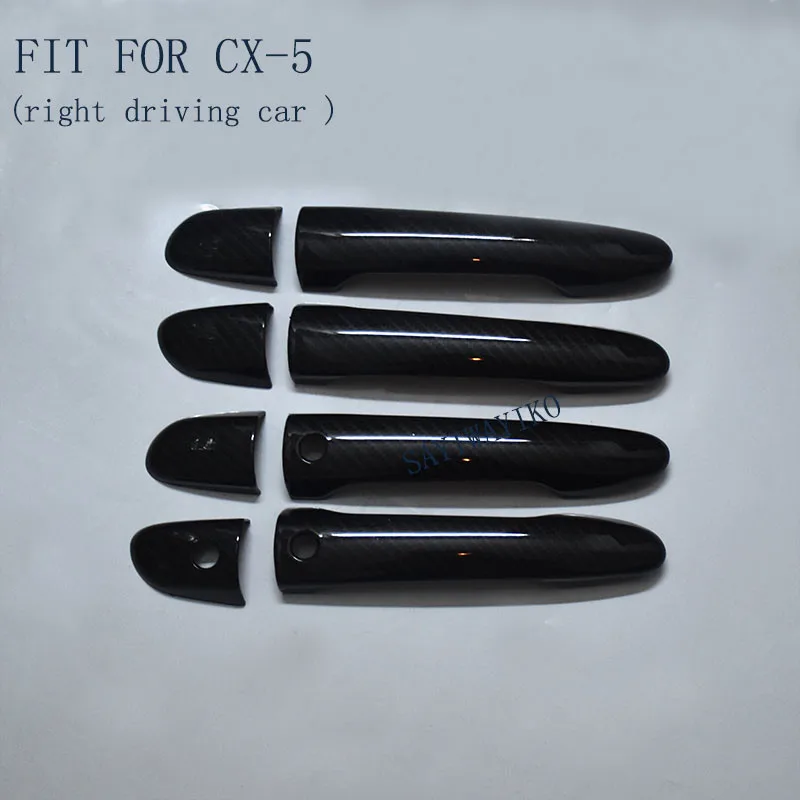 

Carbon fiber Car External Outer Door Handle Catch Cover Door Bowl Protection Trim Sticker For MAZDA CX-5 CX5 CX 5 2017 2018 2019