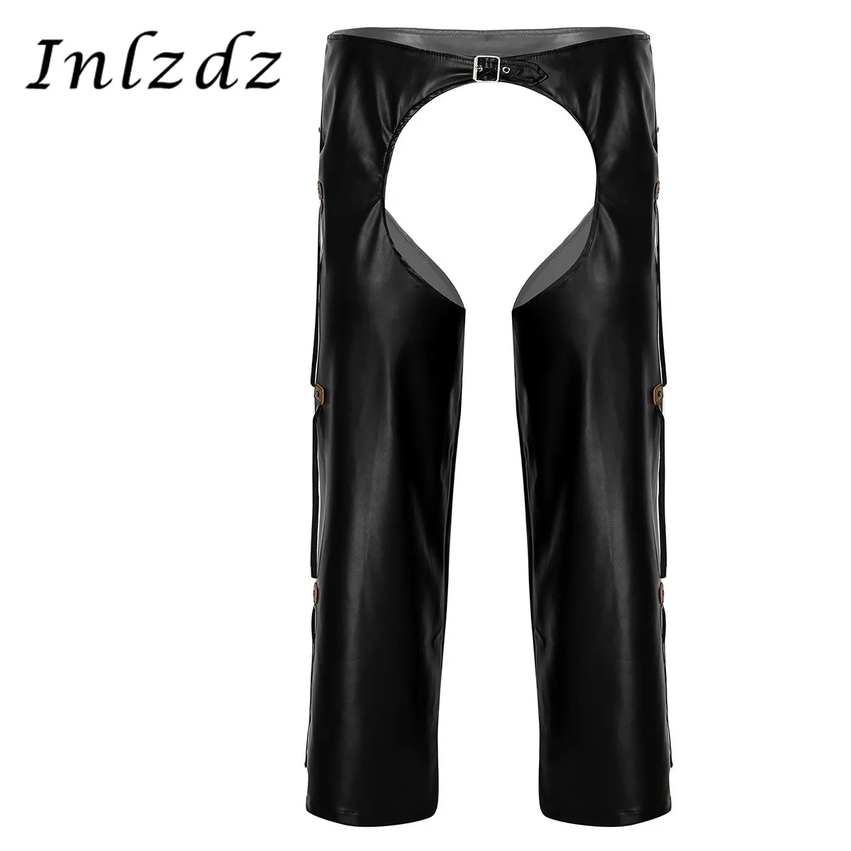 Мужское эротическое белье кожаные брюки без косточек ковбойские чапы Дикого