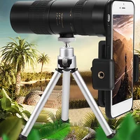 10 300x professional portable monocular telescope bak4 prism retractable waterproof phone binoculars optics scope outdoor travel