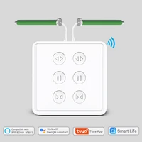 tuya smart life eu wifi double curtain blind switch for roller shutter electric motor google home alexa echo voice control diy