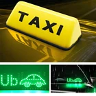 1 шт. знак такси верхняя крыша кабины самоклеящаяся универсальная желтая яркая автомобильная лампа 12 В COB свет делает ваш автомобиль видимым