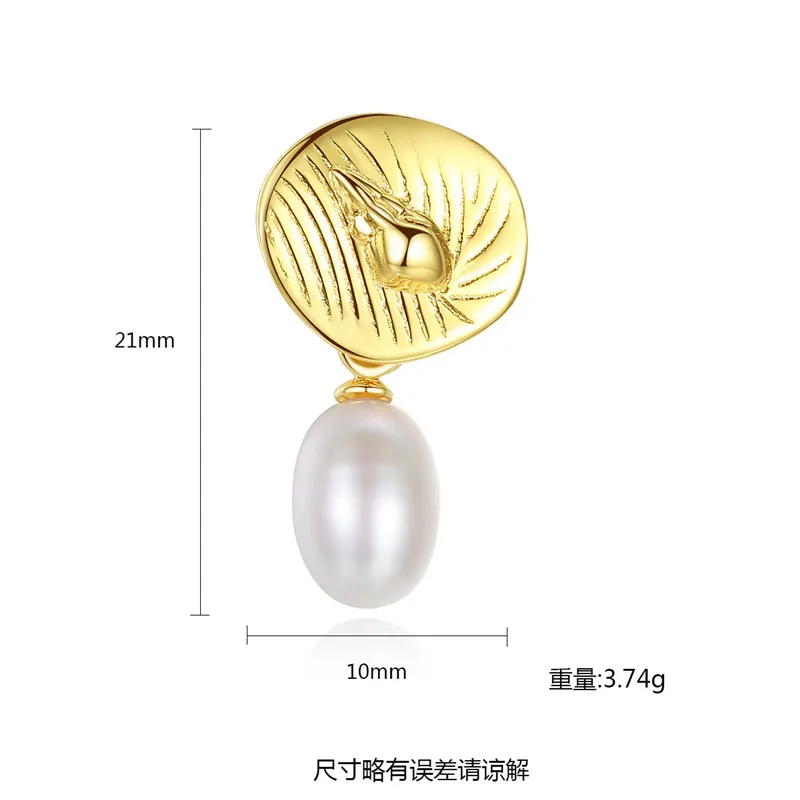 Роскошные серьги гвоздики из стерлингового серебра S925 пробы с натуральным