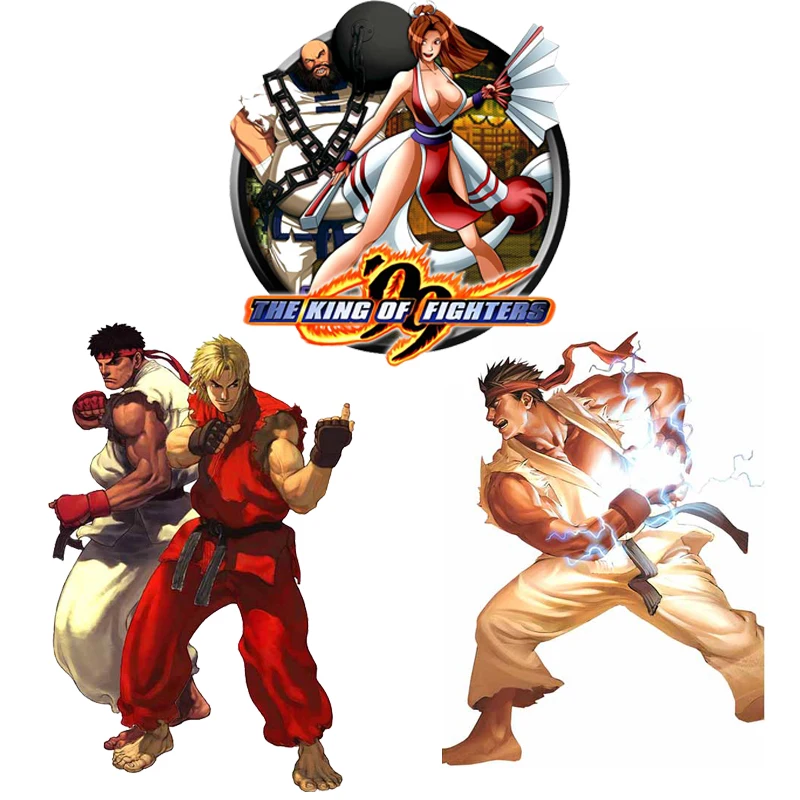 

13x13cm Hot Sell Cartoon King of Fighters Motorcycle Head Laptop Decal Car Bumper Window Sticker Vinyl Waterproof Car Decoration