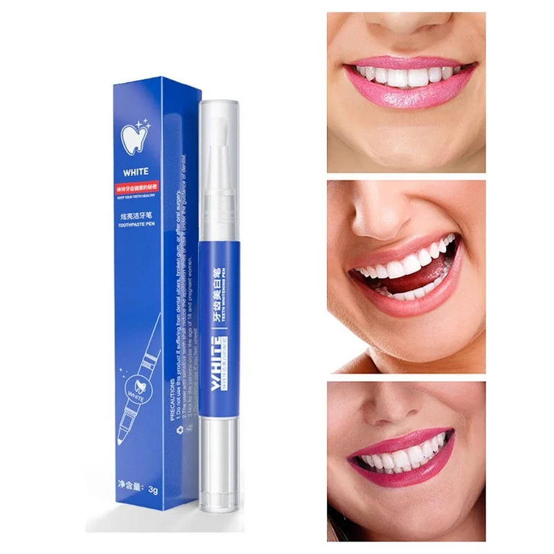 

3ml Tooth Whitening Pen Natural Teeth Cleaning Gel for Oral Hygiene Health Remove Plaque Stains Bleaching Toothpaste