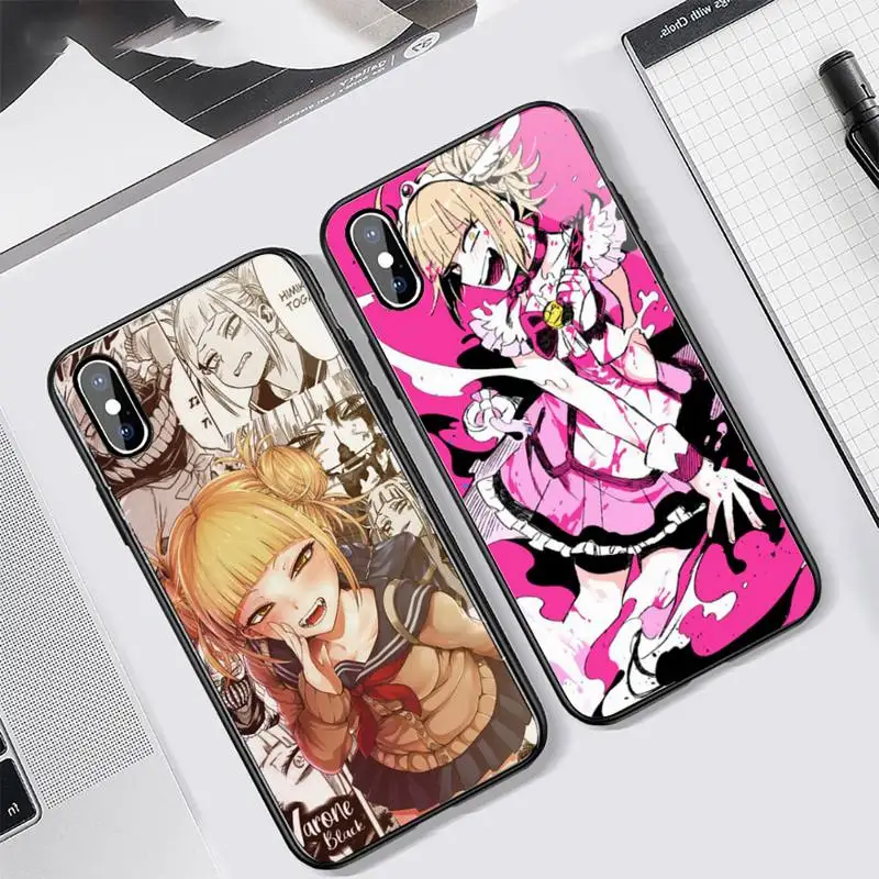 

Himiko Toga My hero academia Phone Case Tempered glass For iphone 6 7 8 plus X XS XR 11 12 13 PRO MAX mini