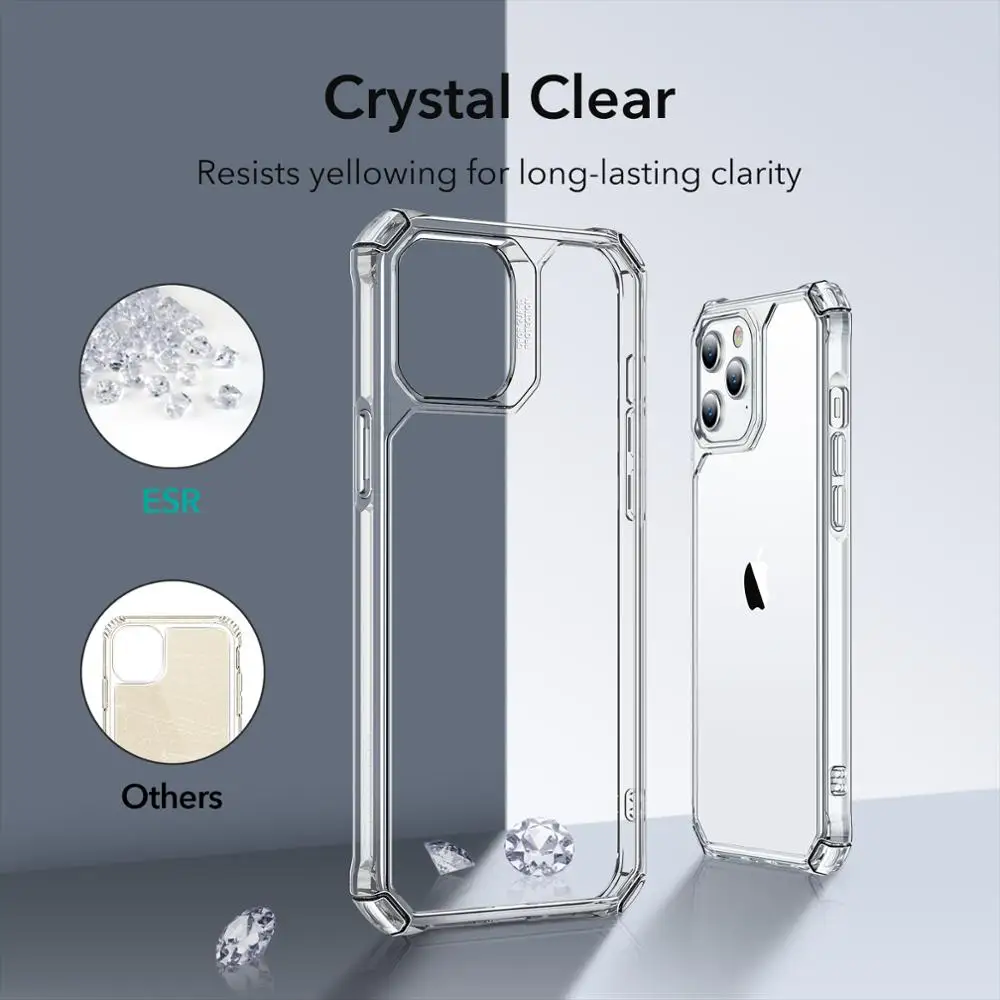 Чехол ESR для iPhone 14 Clear Case 12 Pro Max Air Armor Protective Back Cover.