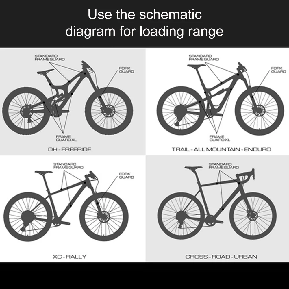 

Mtb Stickers 3D Reflective Mountain Bike Frame Protect Stickers Wear-Resistant Waterproof Bicycle Paster Guard Cover