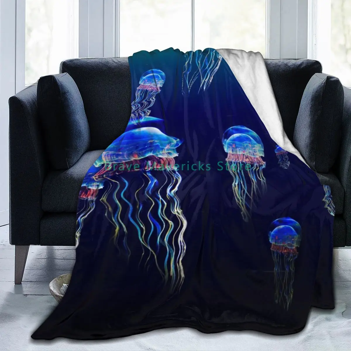 

Новое модное фланелевое одеяло Jellyfish с 3D индивидуальным принтом, простыня, постельное белье, мягкое одеяло, покрывало для кровати, домашний ...