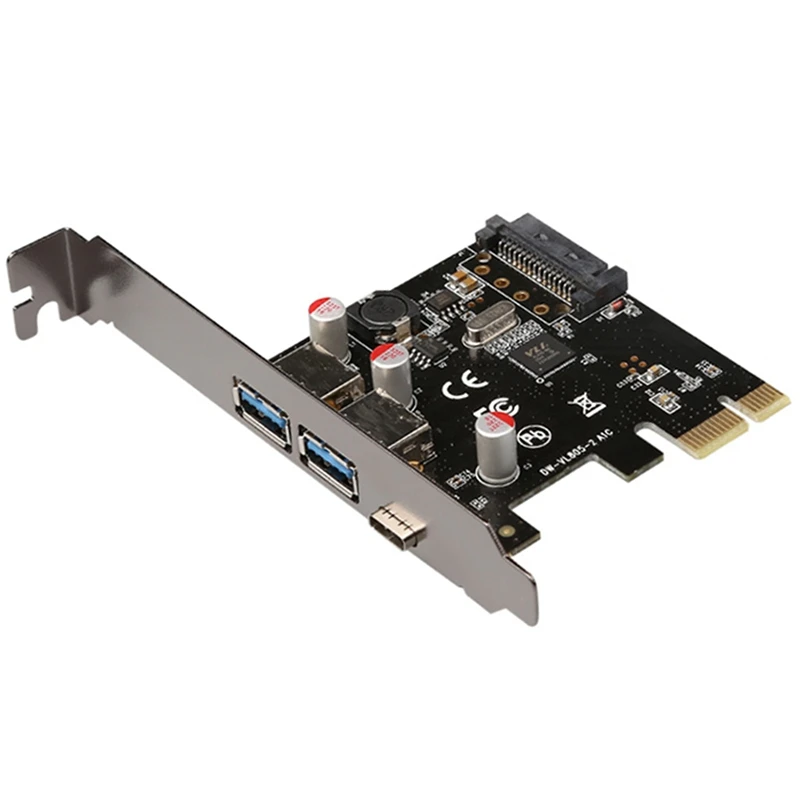 

Плата расширения USB3.0 PCI Express, порт Type-C, гигабитная сеть расширения Rj45 для Mac, Windows, Linux