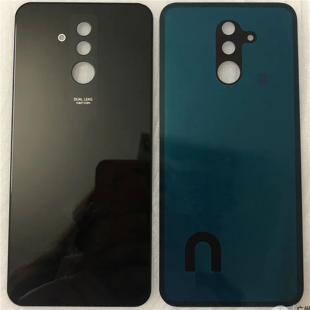 Оригинальное 3D стекло 6,3 ''для huawei mate 20 Lite стекло задняя крышка батарейного отсека задняя крышка для mate 20 Lite задняя дверь - Цвет: Черный