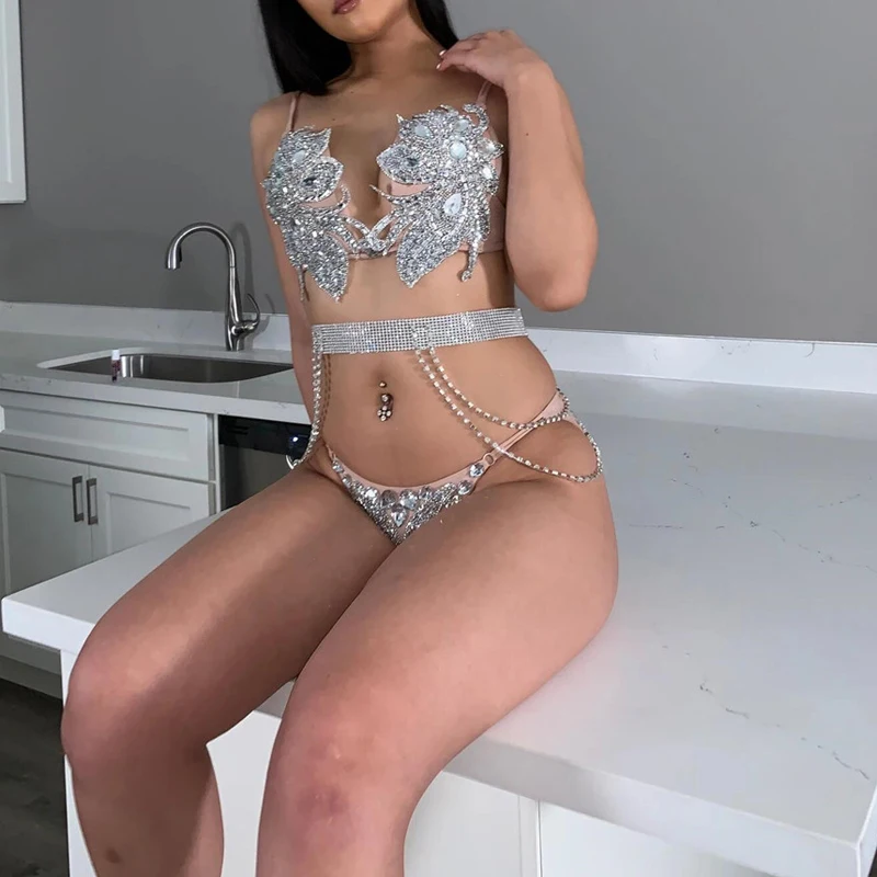 Женские блестящие талия ремень цепочка с украшением в виде кристаллов алмаза