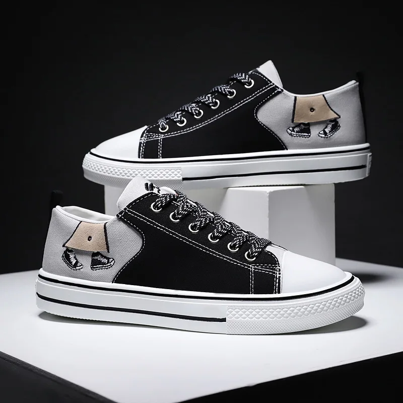 UPUPER/2020 Повседневная мужская парусиновая обувь Классическая для студентов с