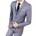 Мужской Блейзер, куртка + жилет + брюки, мужской деловой костюм из трех предметов для свадьбы, деловой костюм, жилет, блейзер и брюки, мужская одежда