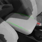 Серый цвет из мягкой кожи подлокотника для Nissan Qashqai 2008 - 2016 2017 авто-Стайлинг центральный подлокотник-ящик кожного покрова Стикеры отделка