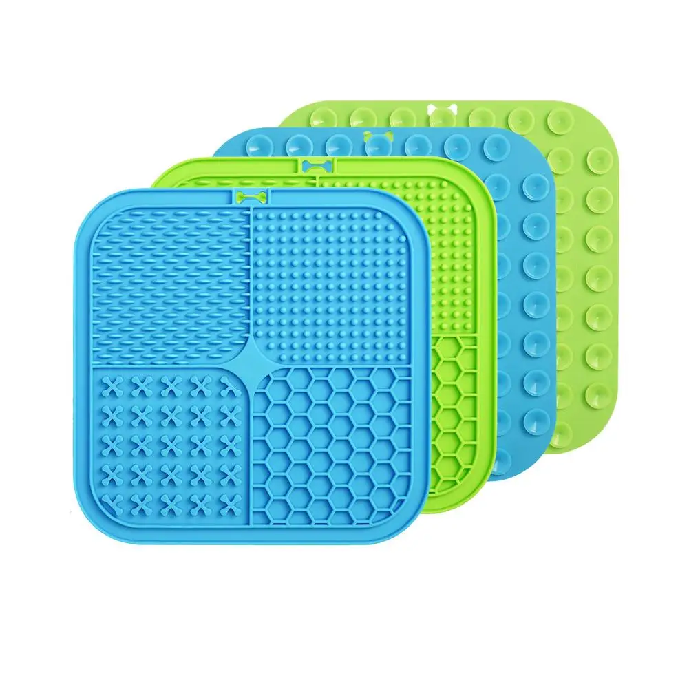

Dog Lick Pad 2 Pcs Slow Feeder Mat For Dogs With Suction Cups Dog Licking Mat Cat Slow Feeder Anxiety Relief Dog Cat Lick Tr