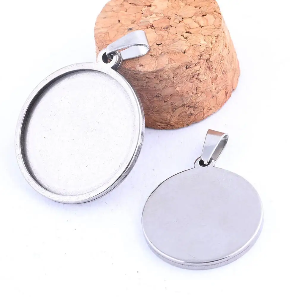 Заключения для кабошонов из нержавеющей стали Reidgaller 5 шт. 18/20/25/30/35 мм