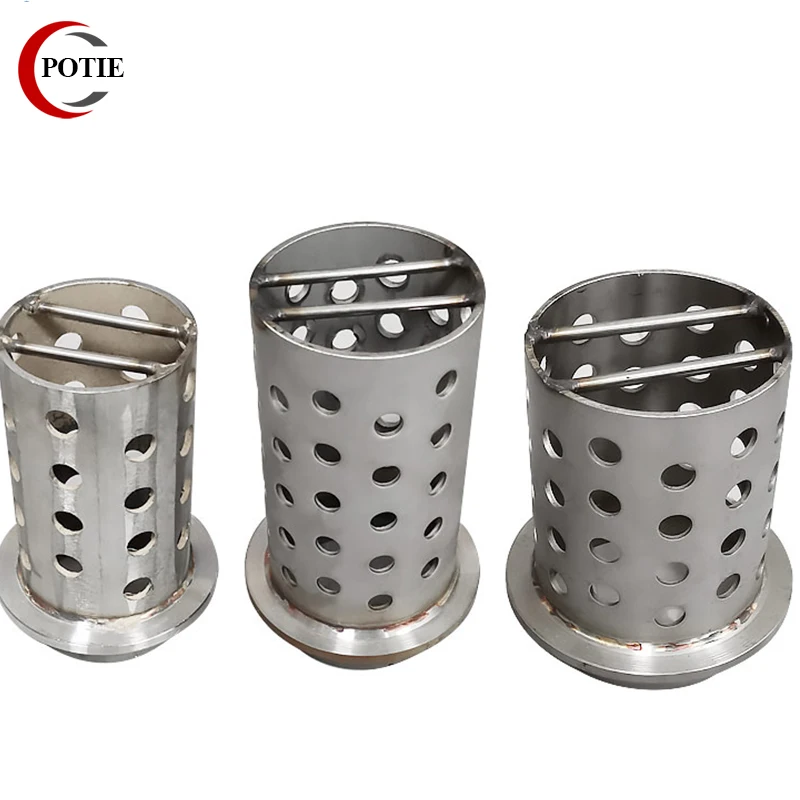 POTIE 8.6 Inch Perforated Flask 304 Stainless Steel Vacuum Flask Jewelry Casting Machine Attachment Tools for Accessories