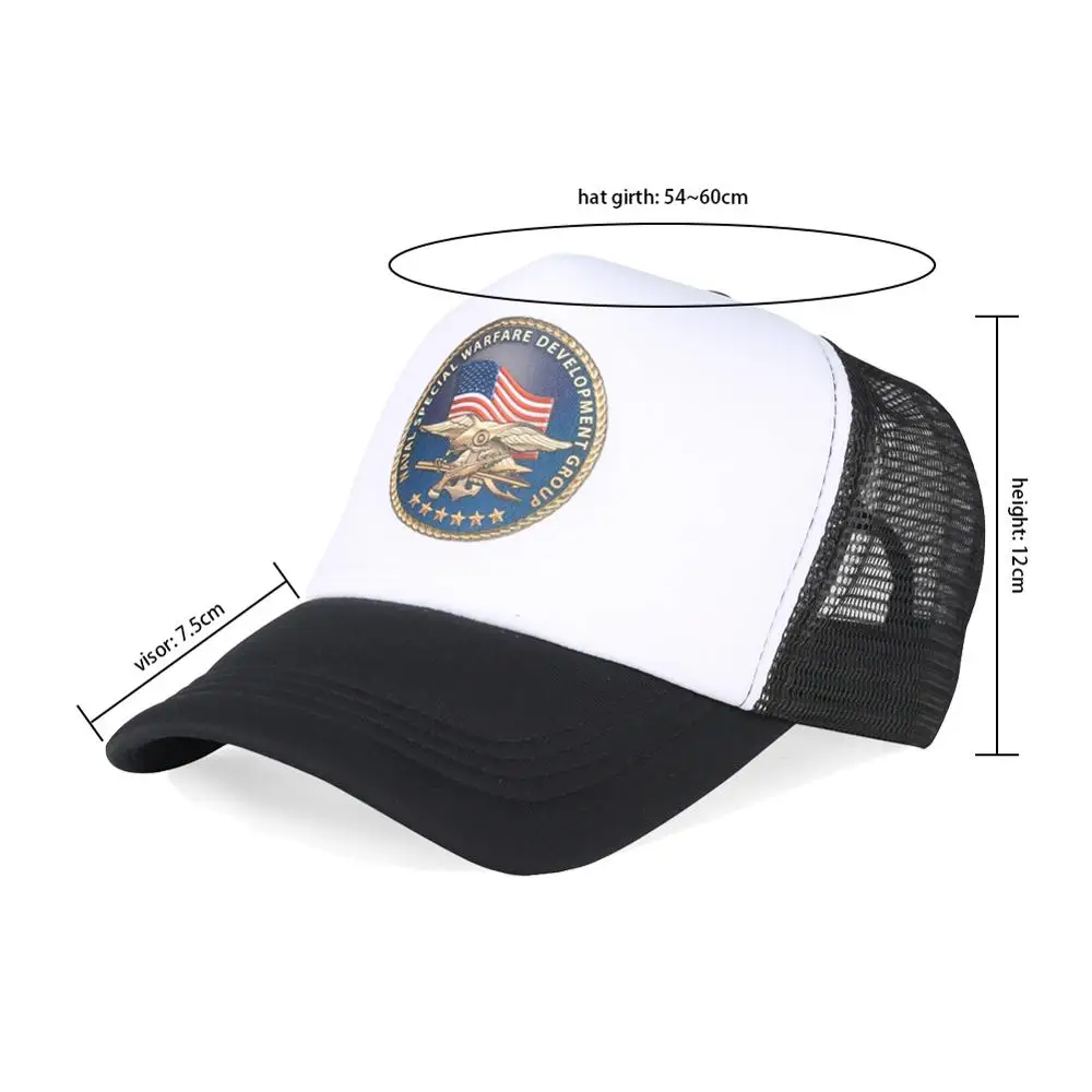 Американские морские шапки черные военно спецназ с принтом шляпы Дальнобойщики
