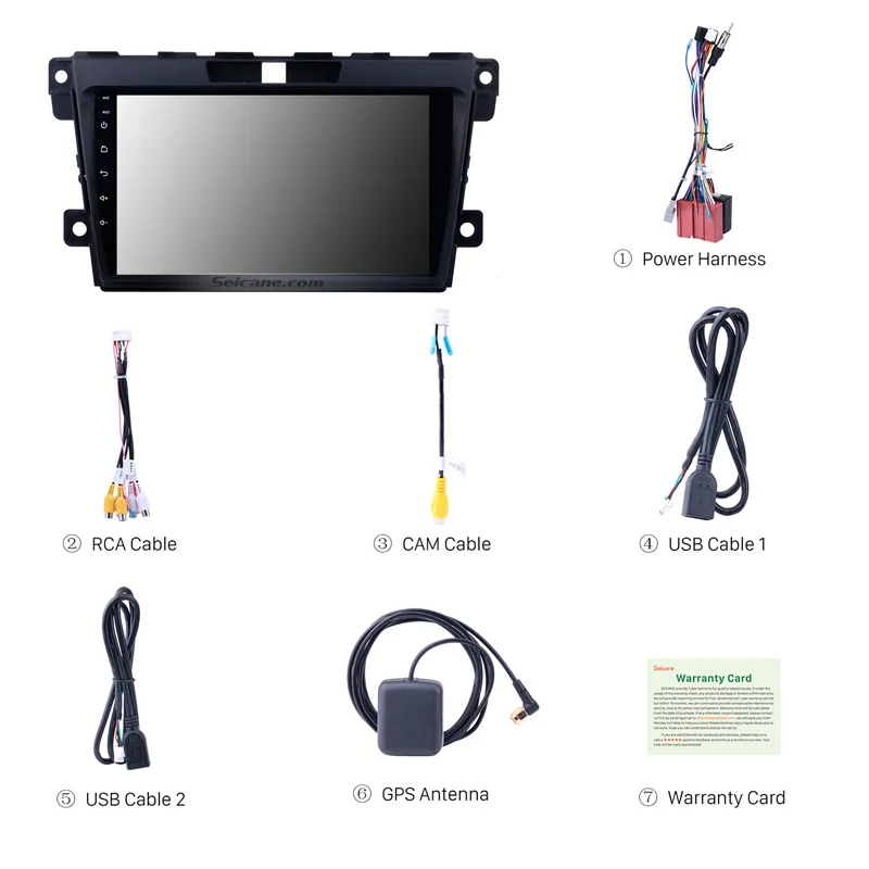 Seicane для 2007 2008 2009 2010-2012-2014 MAZDA CX-7 Android 10 0 2 DIN 9 дюймов GPS-навигация Сенсорный экран RDS