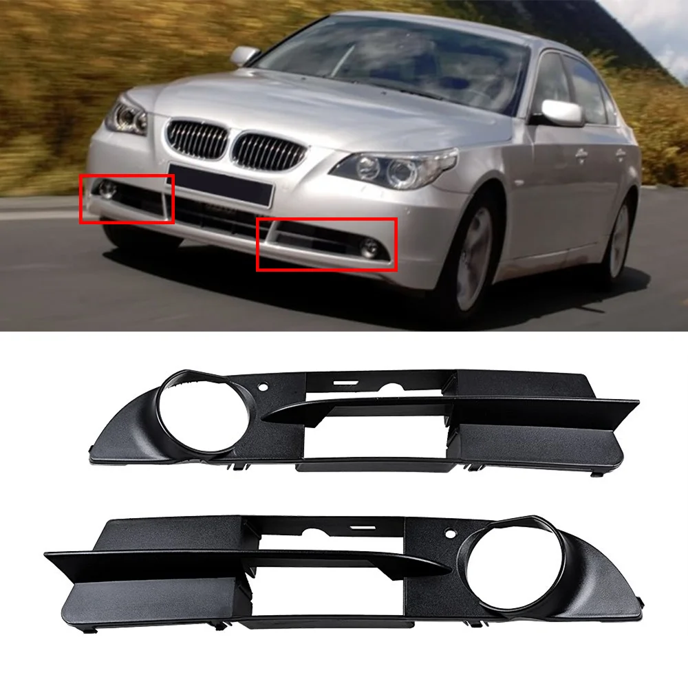 

A Pair Front Bumper Fog Light Lamp Grille Grill Fog Light Cover For BMW E60 E61 5 Series 525i 530i 530xi 535i 550i
