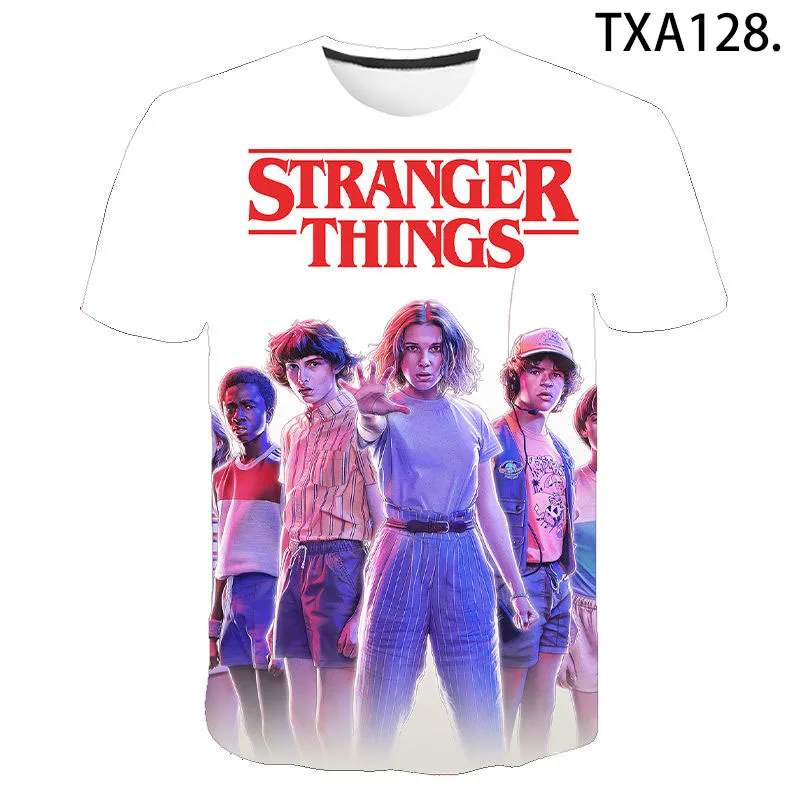 

Summer Stranger Things Men Women Children 3D Printed Cotton Short Sleeve Casual T-Shirt Boy Girl Fashion Streetwear Cool Tops
