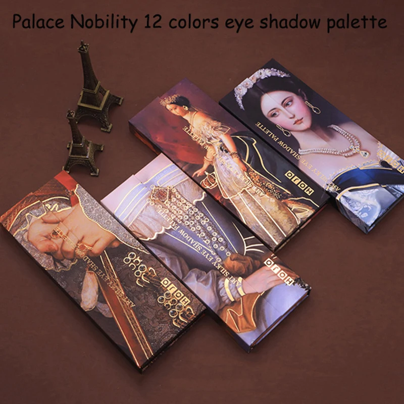 HOJO 12 цветов Тени для век аристократическая живопись тени Пигмент Палитра