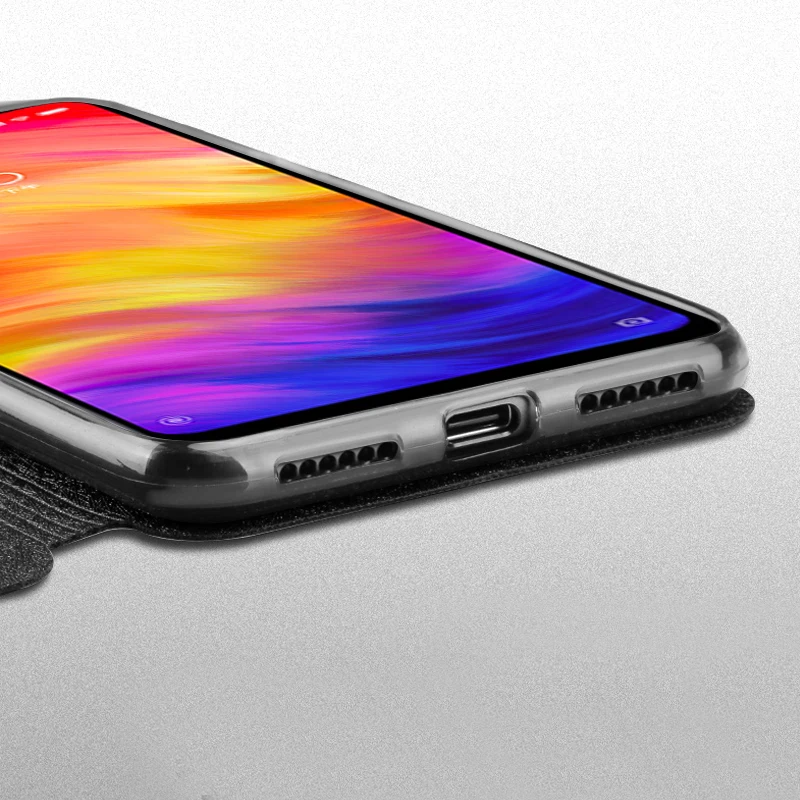 Тонкий флип-чехол Mofi для Xiaomi Redmi Note 7 чехол/Redmi 5 8 Pro искусственная кожа + мягкий