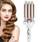 Щипцы для завивки волос профессиональные, утюжок Электрический Керамический с 3 бочонками для завивки волос, стайлер для причесок, инструменты для стайлинга