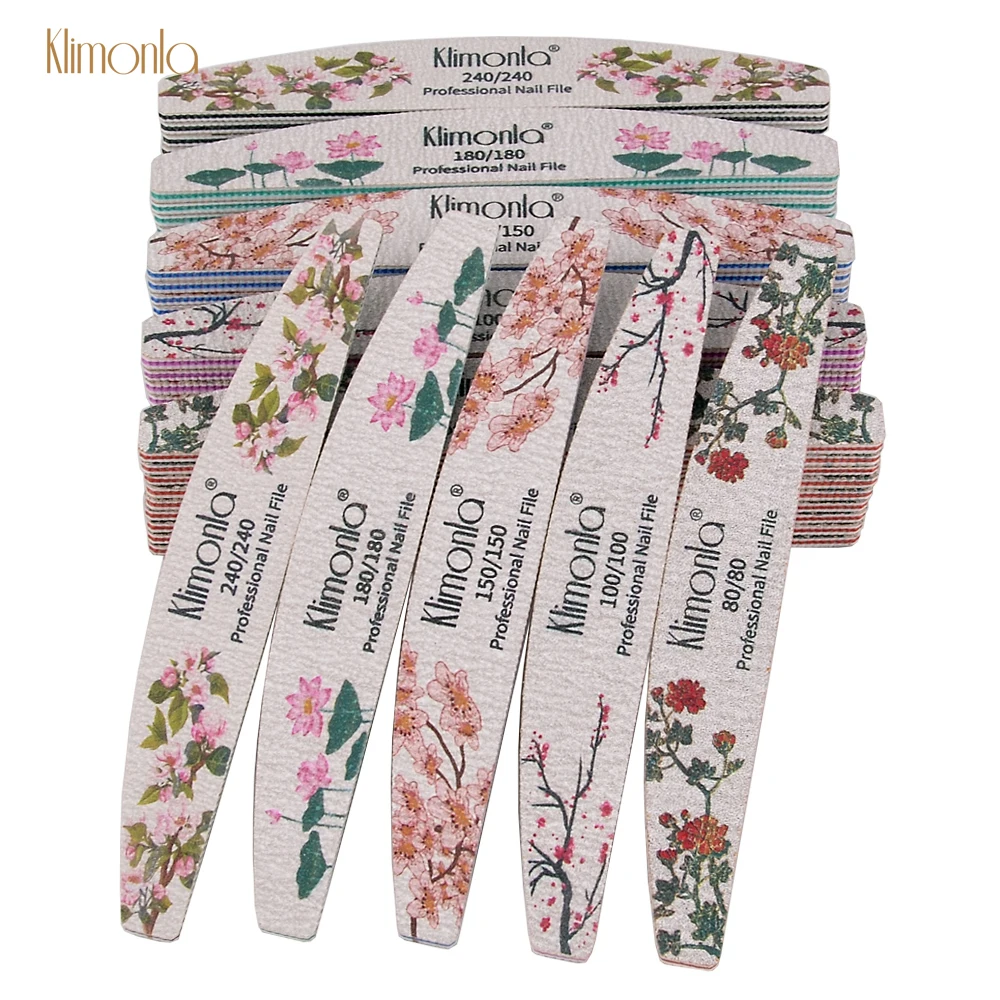 Ferramentas de Arquivo de Unhas para Manicure Suprimentos para Salão de Beleza Lote Profissionais Material China Flor Impressão uv Gel Polonês Accessori 50 Pçs –