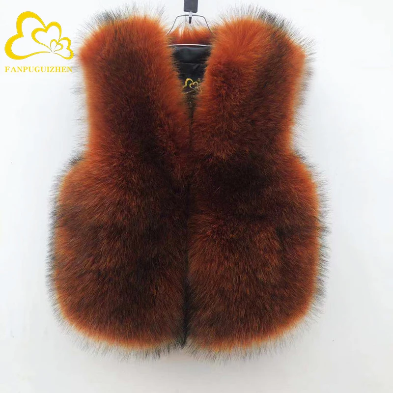 Новая зимняя женская ночная рубашка платье ночнушка из искусственного меха лисы