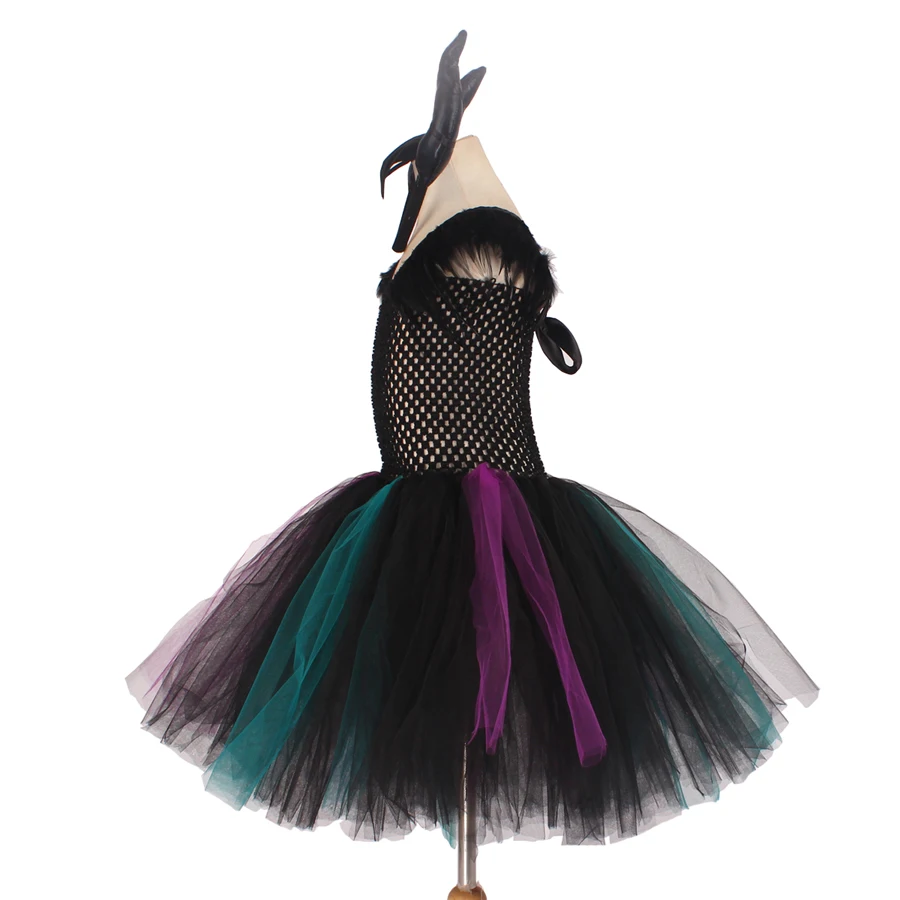 Girls Tutu Dress dancing party Maleficent Evil Queen Kids Christmas Halloween For Costume girl clothes | Детская одежда и обувь