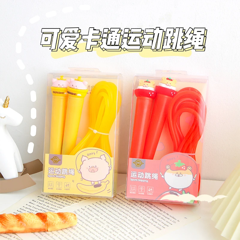 

Милая Скакалка для учеников, детская спортивная мультяшная тренировочная веревка для мужчин и женщин, профессиональная спортивная веревка...