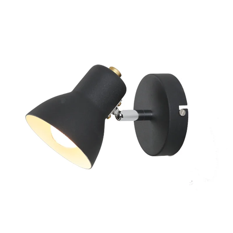 Современный простой железный арт прикроватный фон настенный светильник Проект