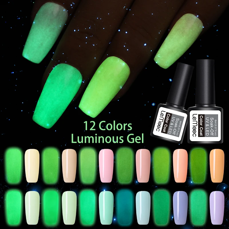 Цветной гель для ногтей светящийся розовый отмачиваемый Гель-лак УФ Летняя тема