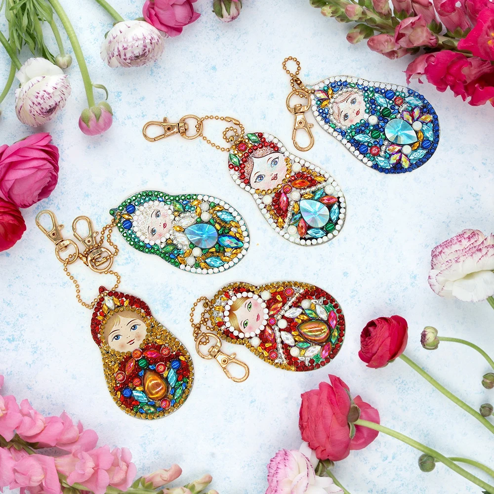 Брелок с алмазной живописью 5D брелок вышивкой в виде креста ювелирный кулоны