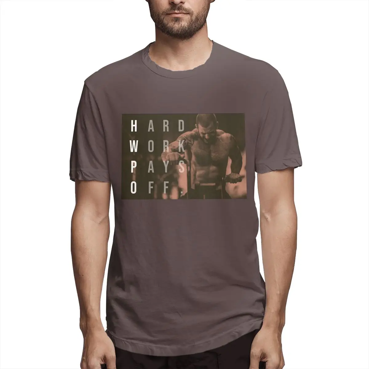 

Mat Fraser CrossFit Hard Work Pays Off HWPO Funny Crossfit Men's Funny Short Sleeve O Neck 100% Cotton Printed T-Shirt