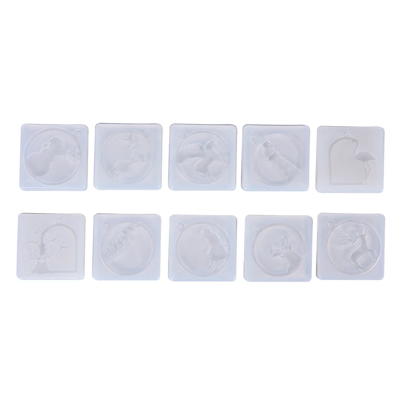 

1 Piece Silicone Animal Mix Style Mold Resin Jewelry Making Mould Epoxy Pendant DIY Tool