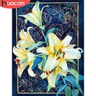 HUACAN полностью квадратнаякруглая Алмазная картина цветок Стразы 5D DIY Алмазная вышивка продажа мозаика с лилиями подарок ручной работы