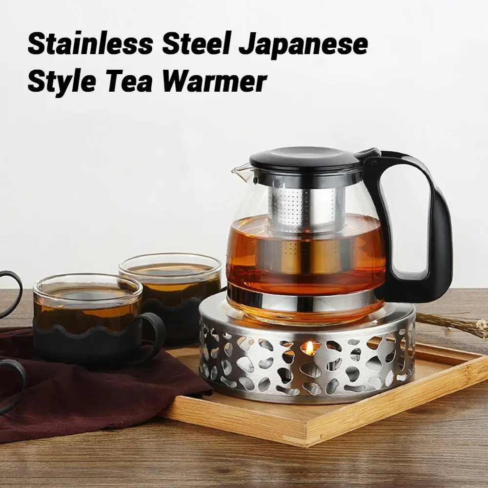 

Stainless Steel Multifunctional Thermal Tea Ware Glass Pot Coffee Stove Tea Set